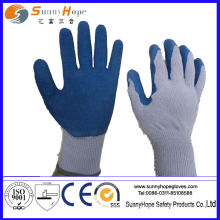 Caucho natural Latex Palm Coated Latex Guante de seguridad